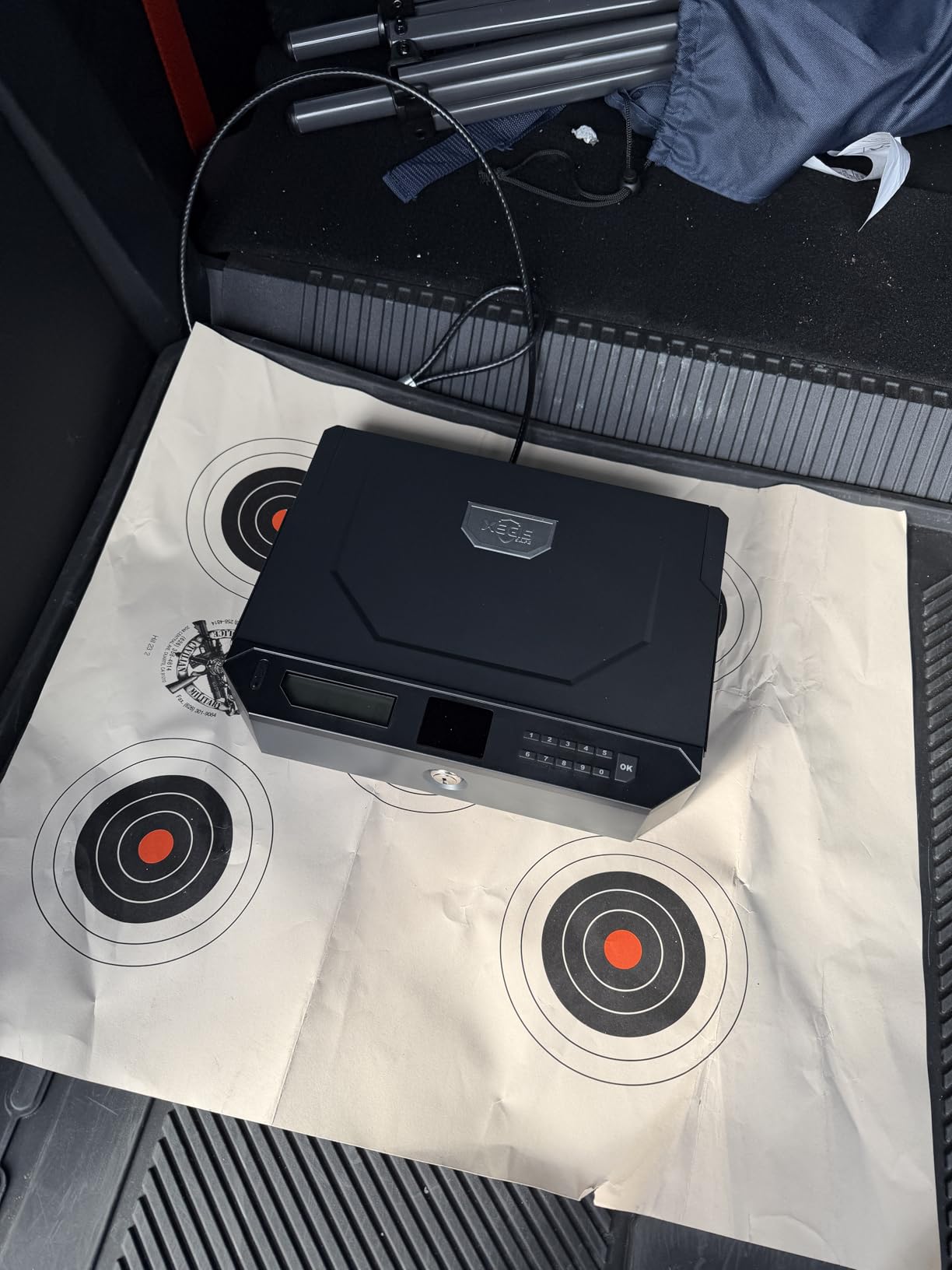 Palm Vein Biometric Gun Safe - Lifetime Investment: End Fingerprint Failures! Meets CPSC/ATF Stds & Childproof | 0.1s Contactless Access | Unlocks in Darkness | Pistol Safe for Nightstand, Car, Home customer photo 2