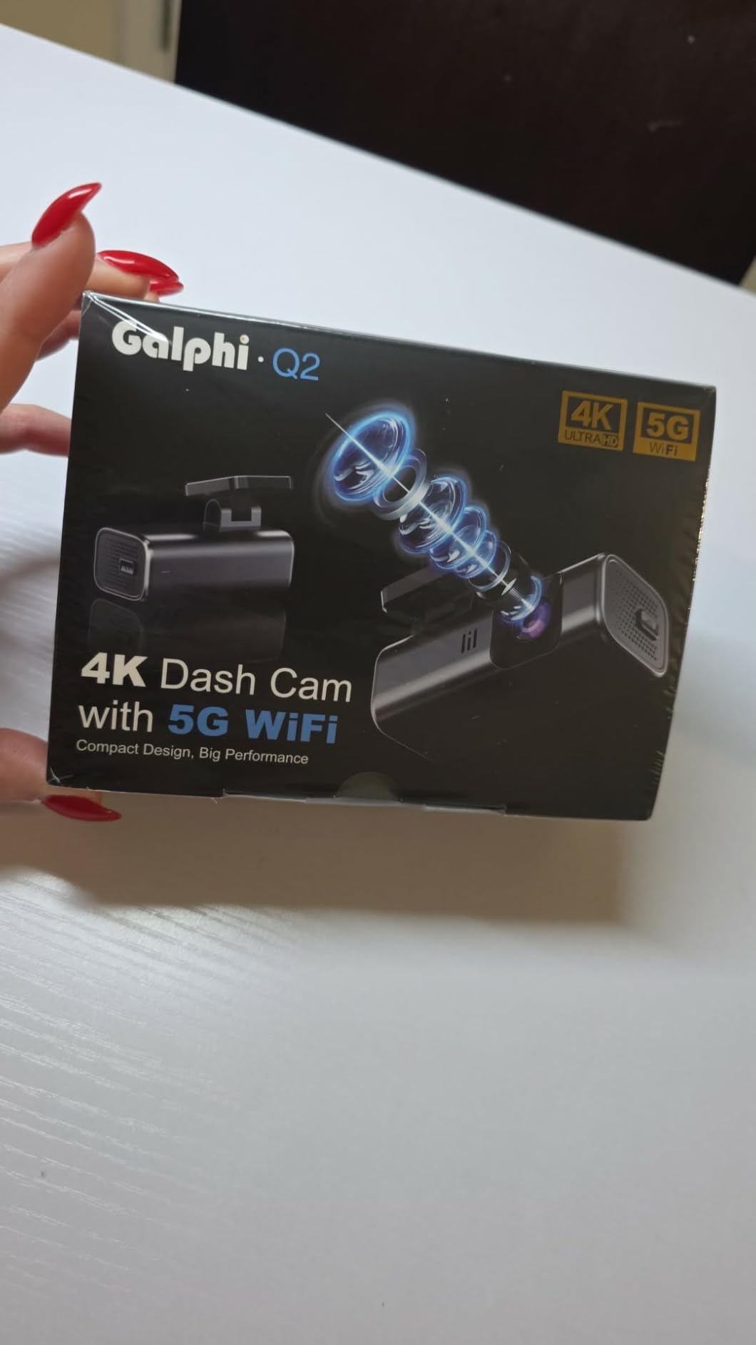 4K Dash Cam Front, Built-in 5G WiFi, 64GB Card Included, Dash Camera for Cars, Mini Dashcam with Super Night Vision, Loop Recording, G-Sensor, 24 Hours Parking Monitor, Support 256GB Max customer photo 1