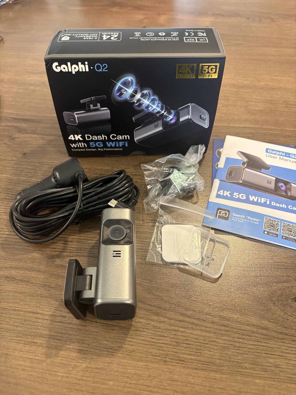 4K Dash Cam Front, Built-in 5G WiFi, 64GB Card Included, Dash Camera for Cars, Mini Dashcam with Super Night Vision, Loop Recording, G-Sensor, 24 Hours Parking Monitor, Support 256GB Max customer photo 2