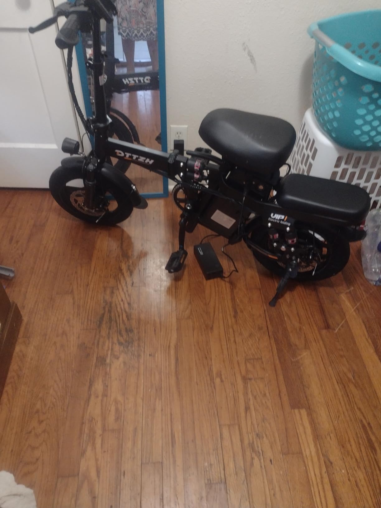 1000W 28MPH Foldable Ebike with Keyless Ignition, 48V 15Ah 60Miles Range Folding Electric Bike, 14