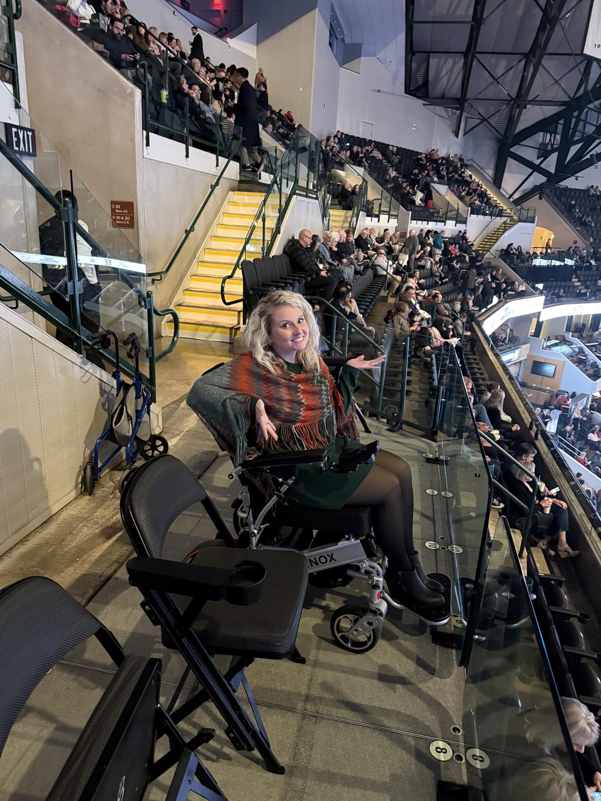 Muvon Mobility Equinox Power Wheelchair - Lightweight & Foldable Heavy-Duty 350W Dual Motor, Remote Control, Reclinable Backrest, 25 Mile Range Dual Batteries Electric Wheelchair customer photo 1