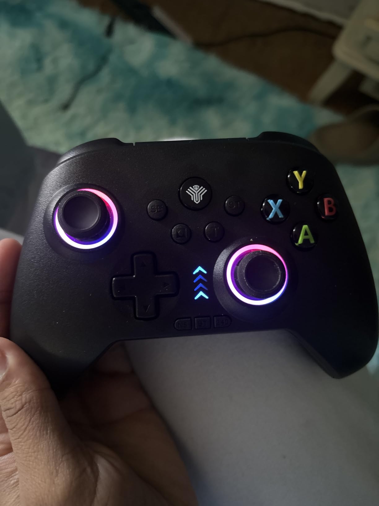 2.4G Wireless PC/Switch Controller with RGB Lighting/Programming Keys/Hall Joysticks/Hall Triggers/Vibrations, Three-Mode Switch Controller, Plug and Play Work for Windows PC, Android, Switch, Steam, TV customer photo 2