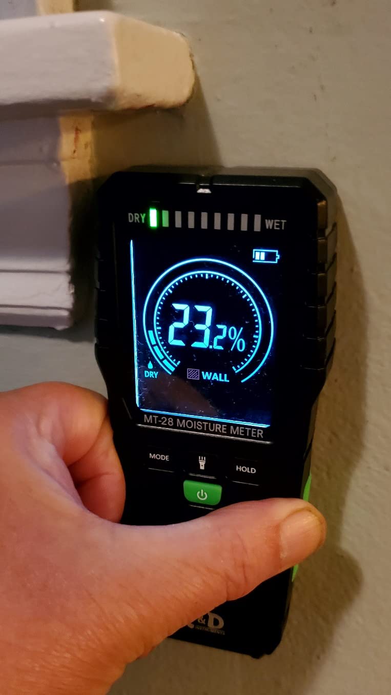 2-in-1 Pin & Pinless Moisture Meter, Digital Moisture Detector for Wood, Drywall & Building Materials, Large LCD Display, 3-Color Indicator, Calibration, Rechargeable Battery customer photo 3