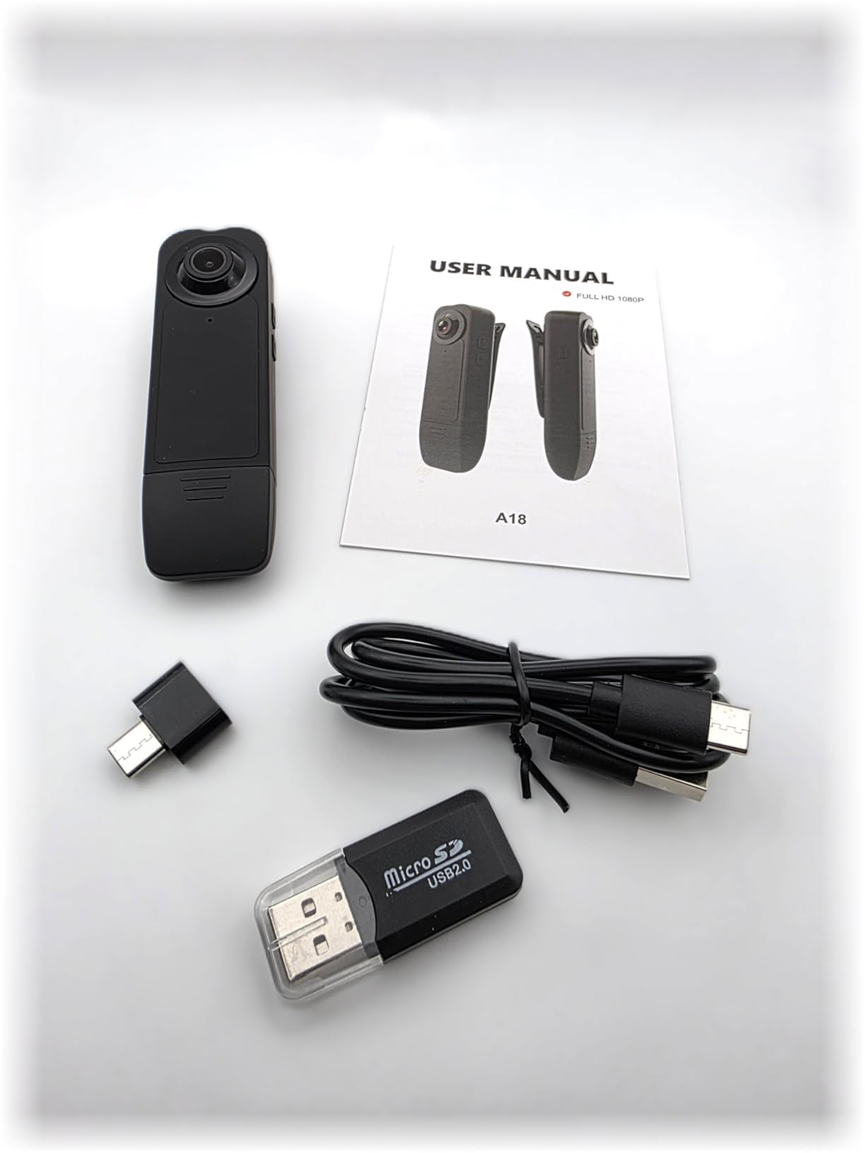 Mini Body Camera with Audio & Video Recording - Small POV Cam 1080P with 64G Card - Wearable Personal Portable Cameras Recorder DV - Night Version Camcorder customer photo 1