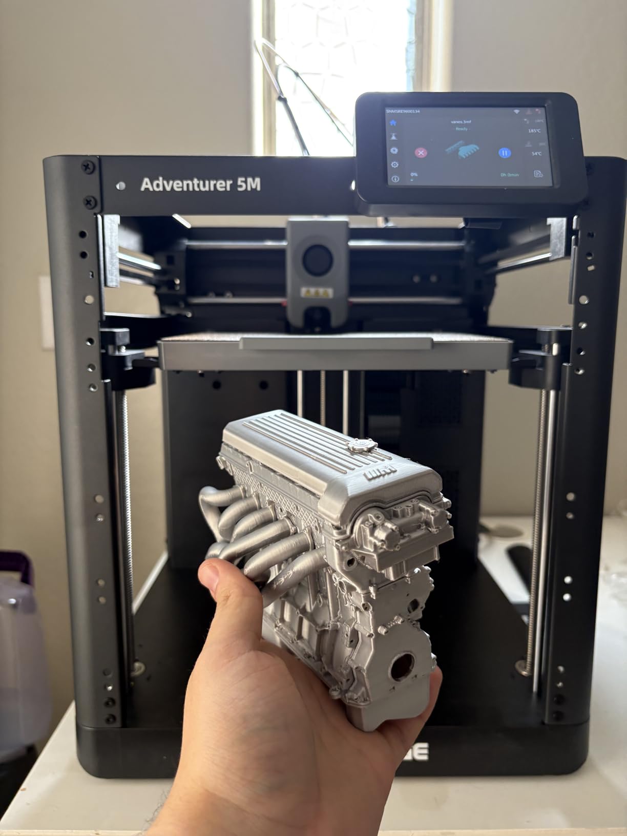 FLASHFORGE 3D Printer AD5M, CoreXY 600mm/s High-Speed Printer with 1-Click Auto Leveling, High-Temp Direct Drive Extruder, 3s Quick-Swap Nozzle, 220x220x220mm Build Volume customer photo 1