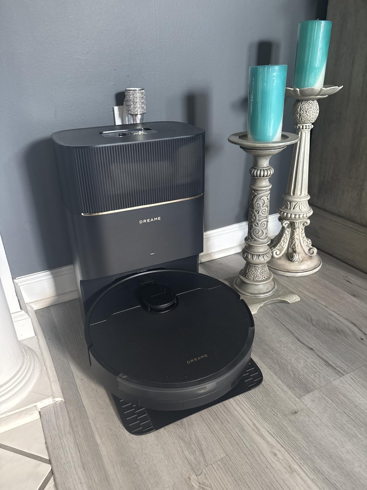 DREAME D20 Pro Plus Robot Vacuum, 13,000Pa Suction, DuoBrush for Pet Hair, Corner Cleaning, Self Emptying, LDS Navigation Laser Avoidance, Vacuum Mop, Hard Floors & Carpets (Black) customer photo 1