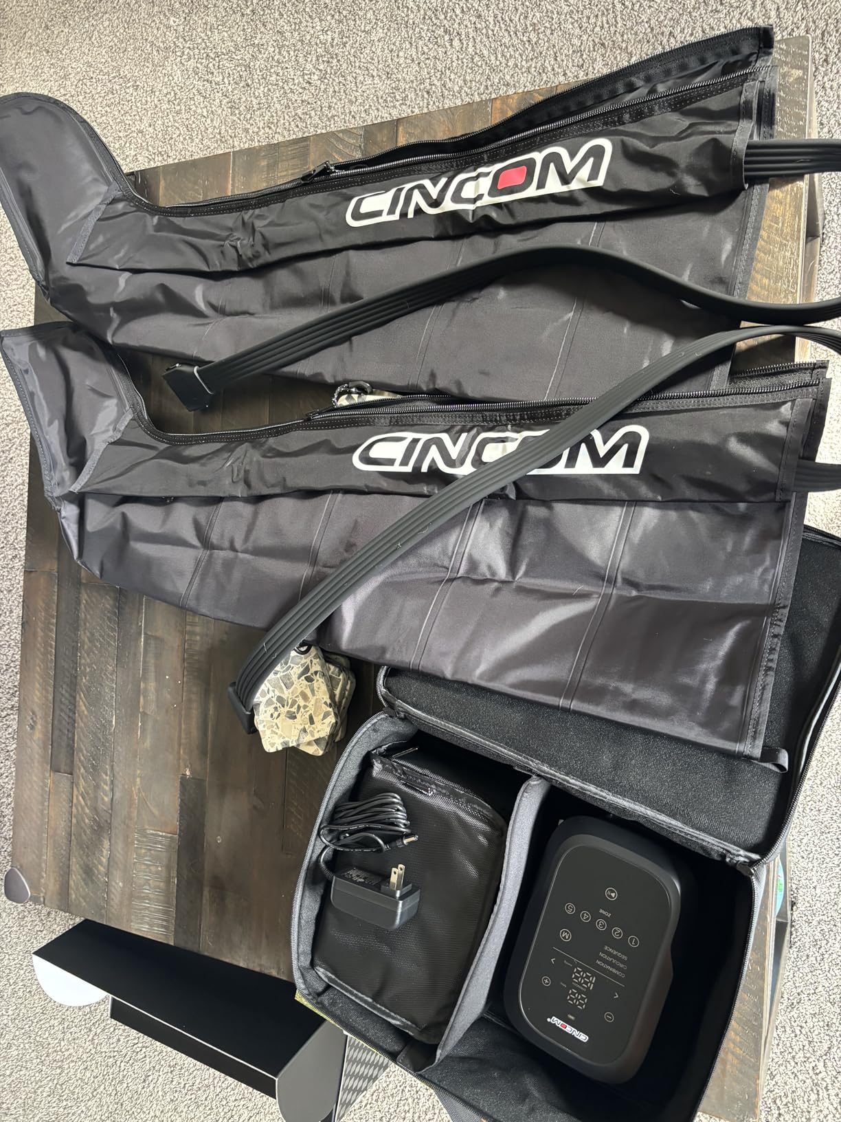 CINCOM Leg Massager Recovery System, Cordless Air Compression Boots for Circulation, Pro Sequential Compression Device for Athlete Fast Recovery customer photo 2