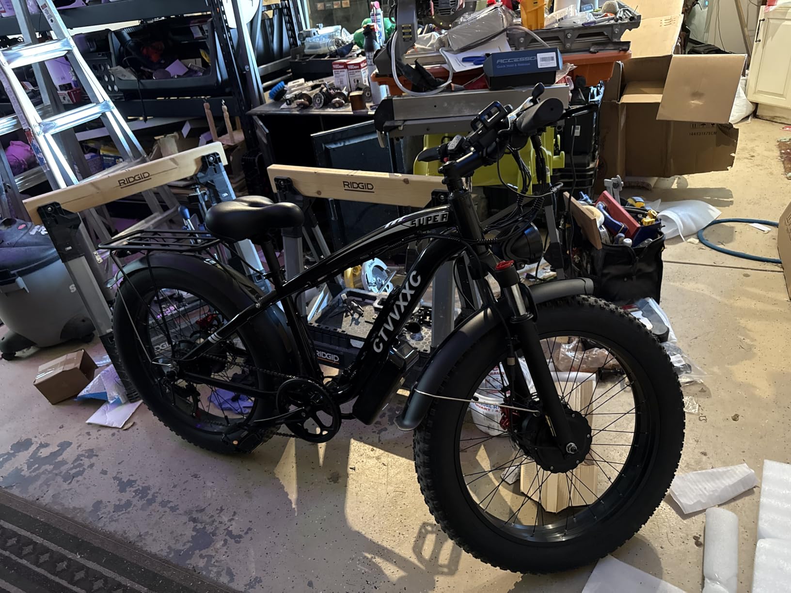 9000W Dual Motor Ebike for Adults Men 45MPH - Fast Electric Bike with 52V 34Ah Battery Up to 100 Miles,Lockable Suspension 24'' Fat Tire Electric Bicycle for Off-Road Mountain Snow Commuter customer photo 2