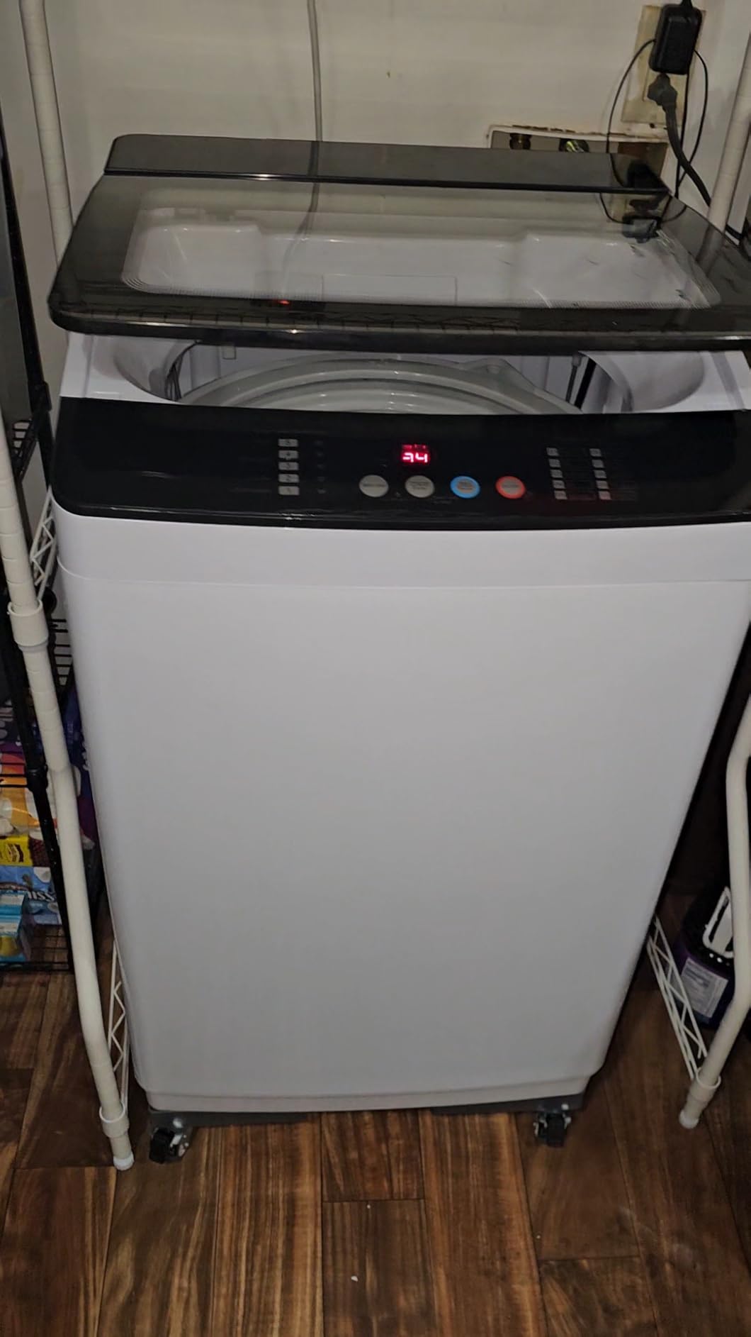 Auertech 18 lbs Portable Washing Machine, Fully Automatic Portable Washer with LED Display, 7 Wash Cycles, 4 Water Levels, Top Load Washing Machine for Apartment, RV, Dorm, Home customer photo 1