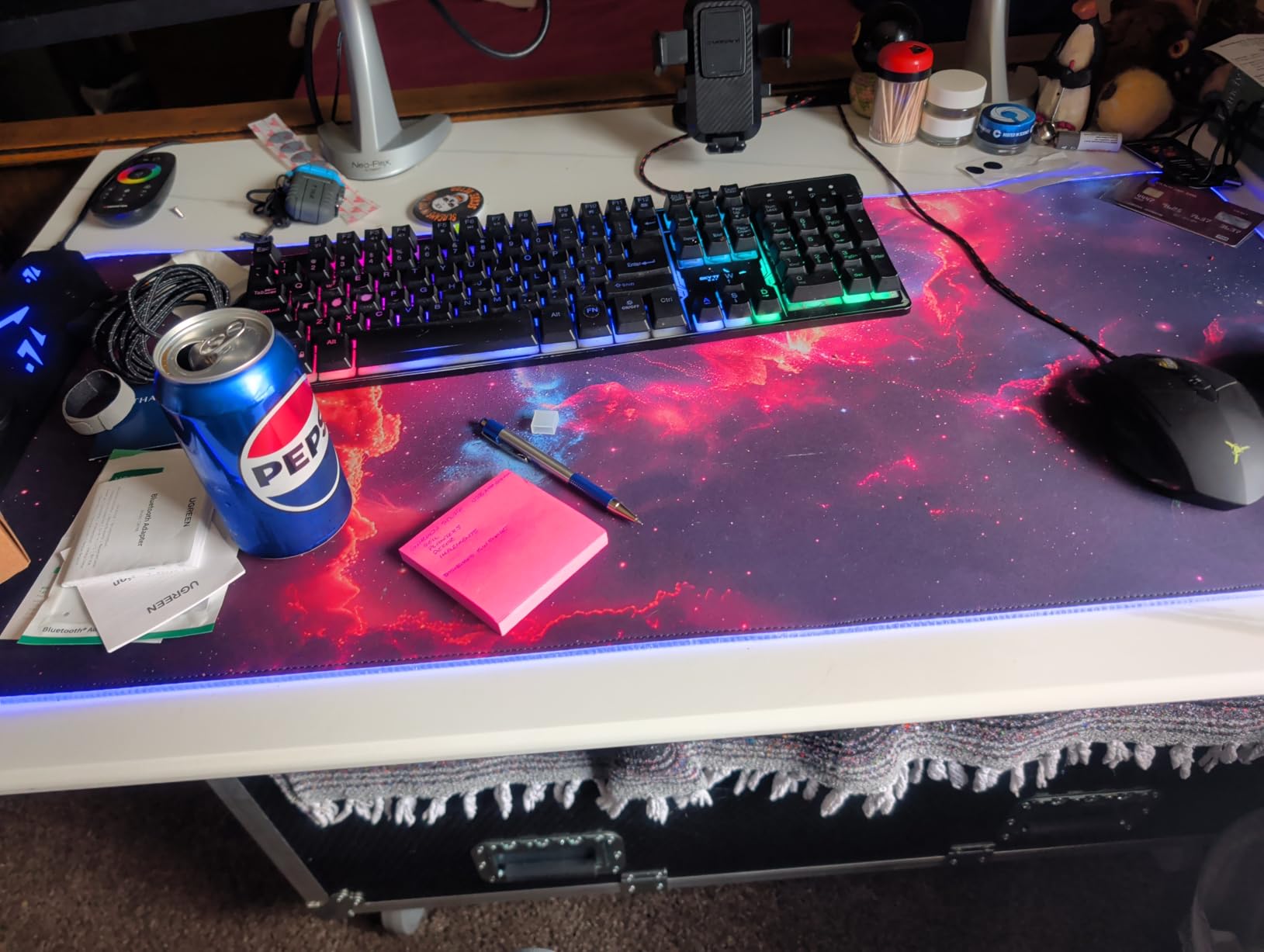 TopMade Wireless Charging Mouse Pad, RGB Gaming Mousepad, 35.4