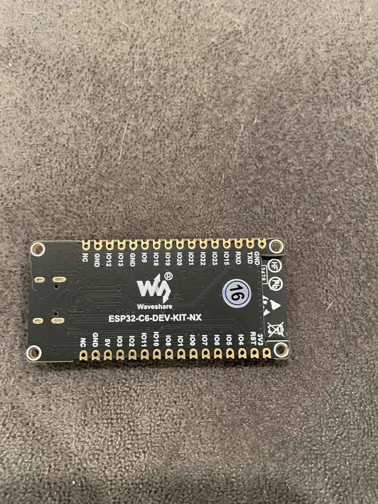 Waveshare ESP32-C6 Microcontroller, WiFi 6 Development Board, 160MHz Single-core Processor, ESP32-C6-WROOM-1-NX Series Module, Supports USB and UART Development, 16MB Flash customer photo 1