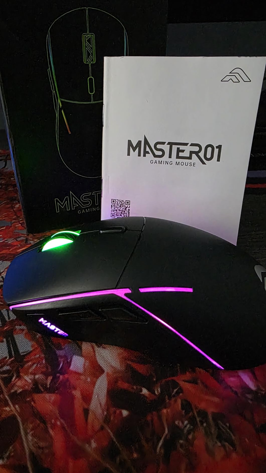 FFJ Wireless Gaming Mouse, 24000 DPI, Tri-Mode 2.4G/USB-C/Bluetooth 5.3 Gaming Mouse Wireless, RGB Programmable Mouse Gamer, 75Hrs Battery Life customer photo 2