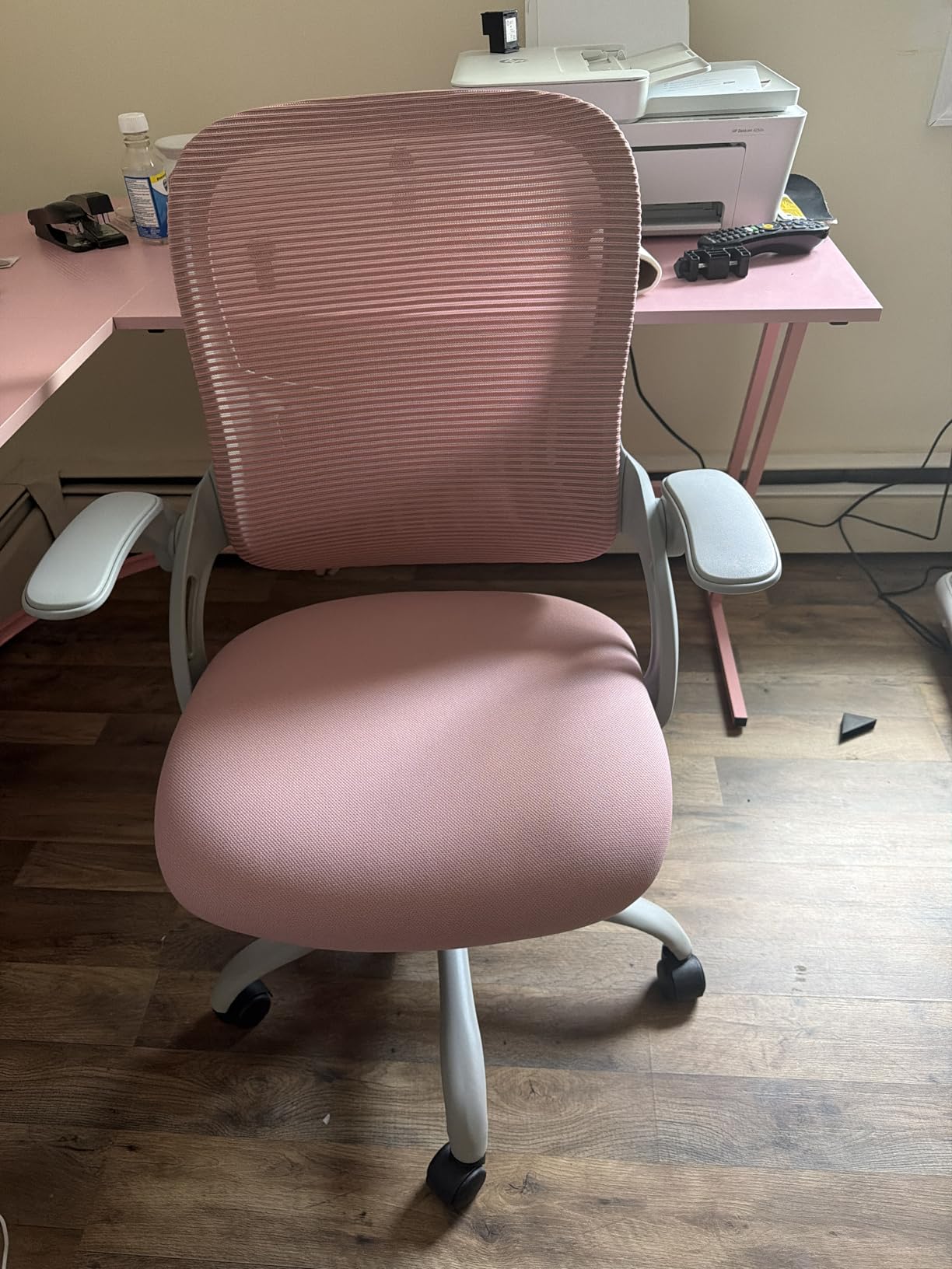 Sweetcrispy Office Computer Desk Chair Ergonomic Mid-Back Mesh Rolling Work Swivel Task Chair with Comfortable Lumbar Support customer photo 2