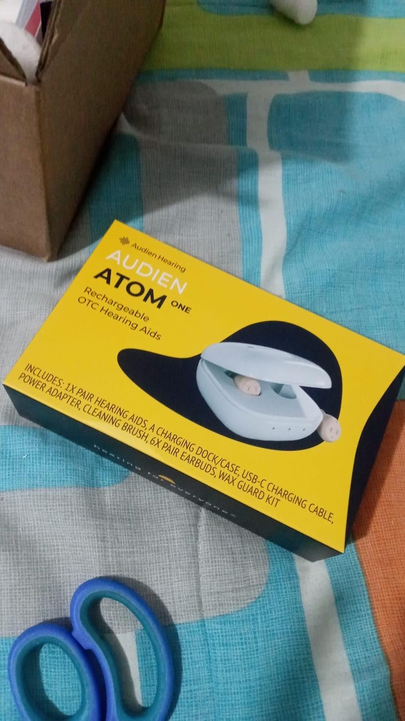 Audien Atom One OTC Hearing Aids - Wireless, Rechargeable, and Comfortable | Clear Sound in a Small, Discreet Design for Seniors & Adults with Hearing Loss customer photo 1