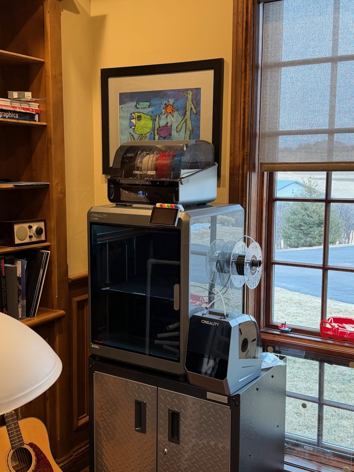 Creality K2 Plus Combo 3D Printer, Multi Color Printing with New CFS, Max 600mm/s Printing Speed, Full-auto Leveling, Next-Gen Direct Drive Extruder, Dual AI Camera, Build Volume 350x350x350mm customer photo 1
