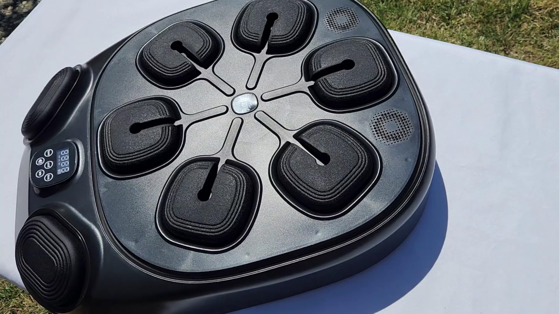 Music Boxing Machine with LED Lights & Bluetooth Speaker - Interactive Punching Bag for Fitness, Rhythm Training & Stress Relief - Home Gym Equipment for Adults customer photo 1