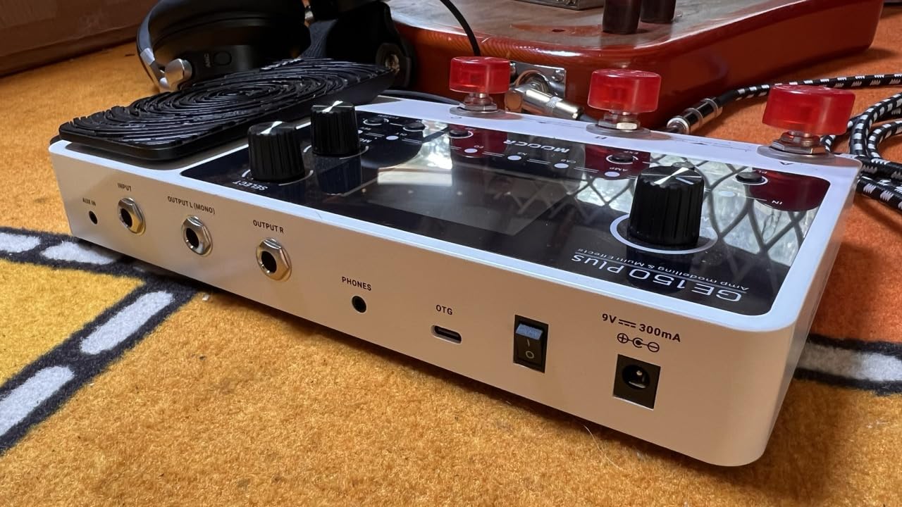 MOOER GE150 Plus New Compact Guitar Pedals Multi Effects Processor Preamp Cab Sim 3rd IR Loader Reverb Dealy Spill Over Funtion,Looper Drum, Tap Tempo, Expression Pedal customer photo 2