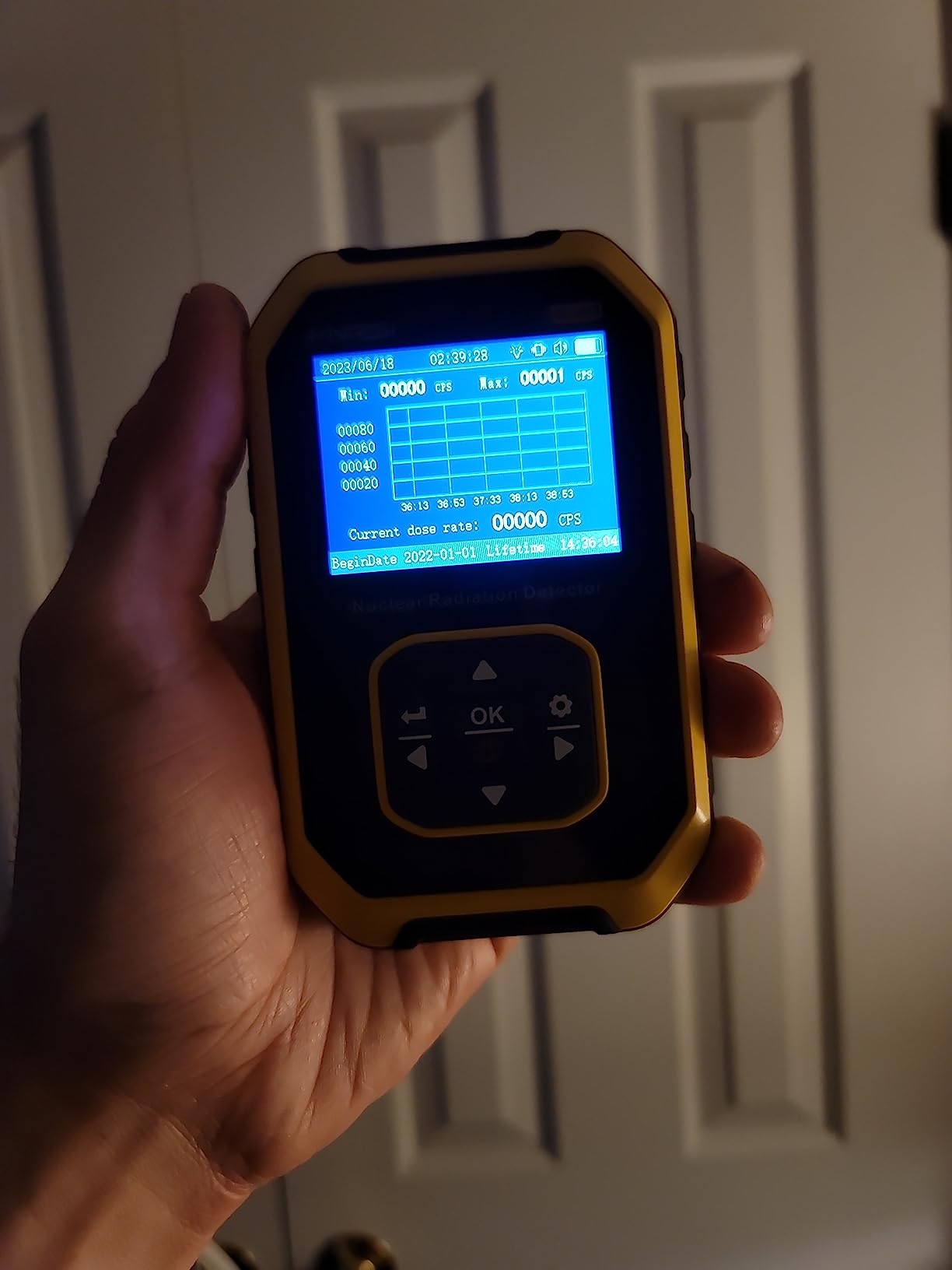 FNIRSI GC-01 Geiger Counter Nuclear Radiation Detector, Radiation Dosimeter with LCD Display, Portable Handheld Beta Gamma X-ray Rechargeable Radiation Monitor Meter, 5 Dosage Units, 0.0μSv-500mSv customer photo 1