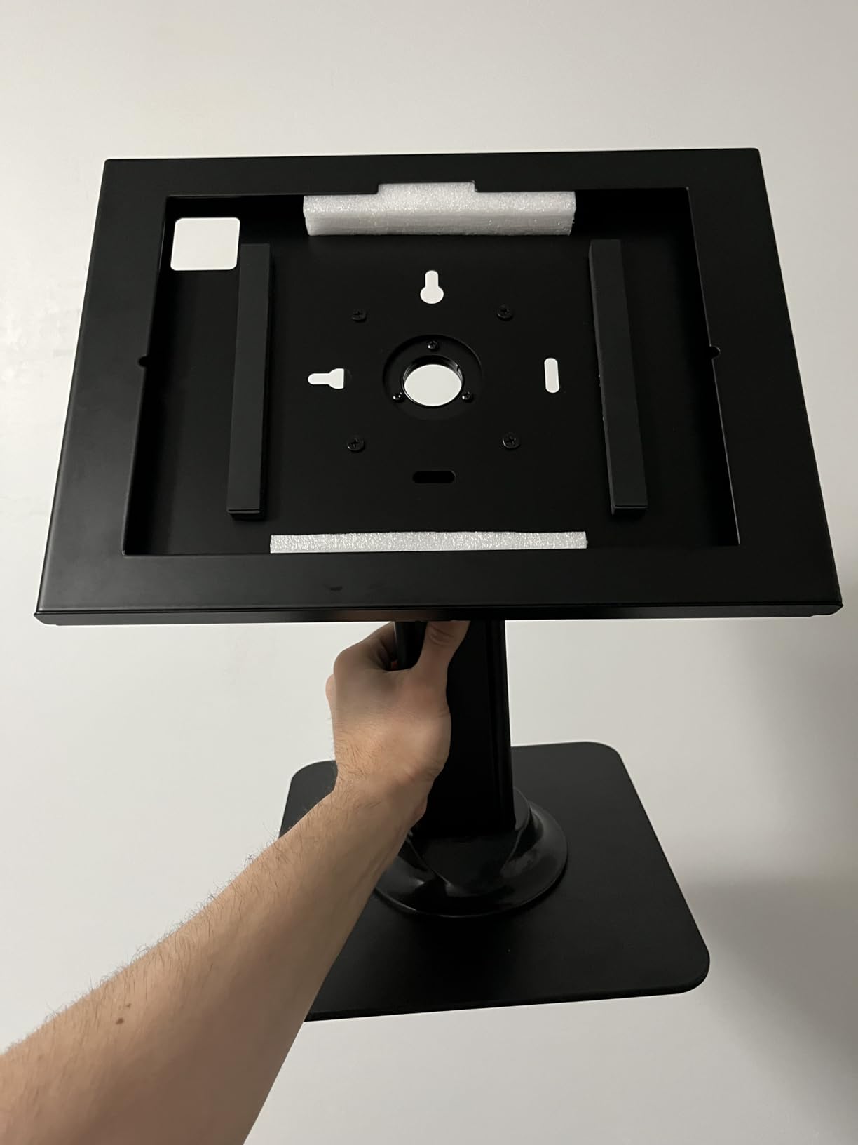AboveTEK Anti-Theft iPad Kiosk Stand - POS iPad Security Mount with 360° Swivel & 75° Tilt customer photo 1