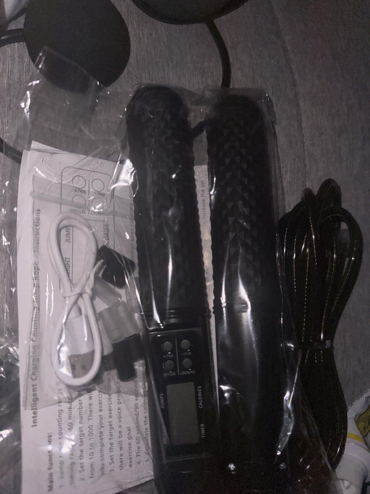 Smart Jump Rope with LED Display and Jump Counter, Weighted Cordless Design for Home Gym & HIIT, Adjustable Steel Wire for Fitness, Tracks Jumps, Calories & Time, for Men, Women & Kids customer photo 1