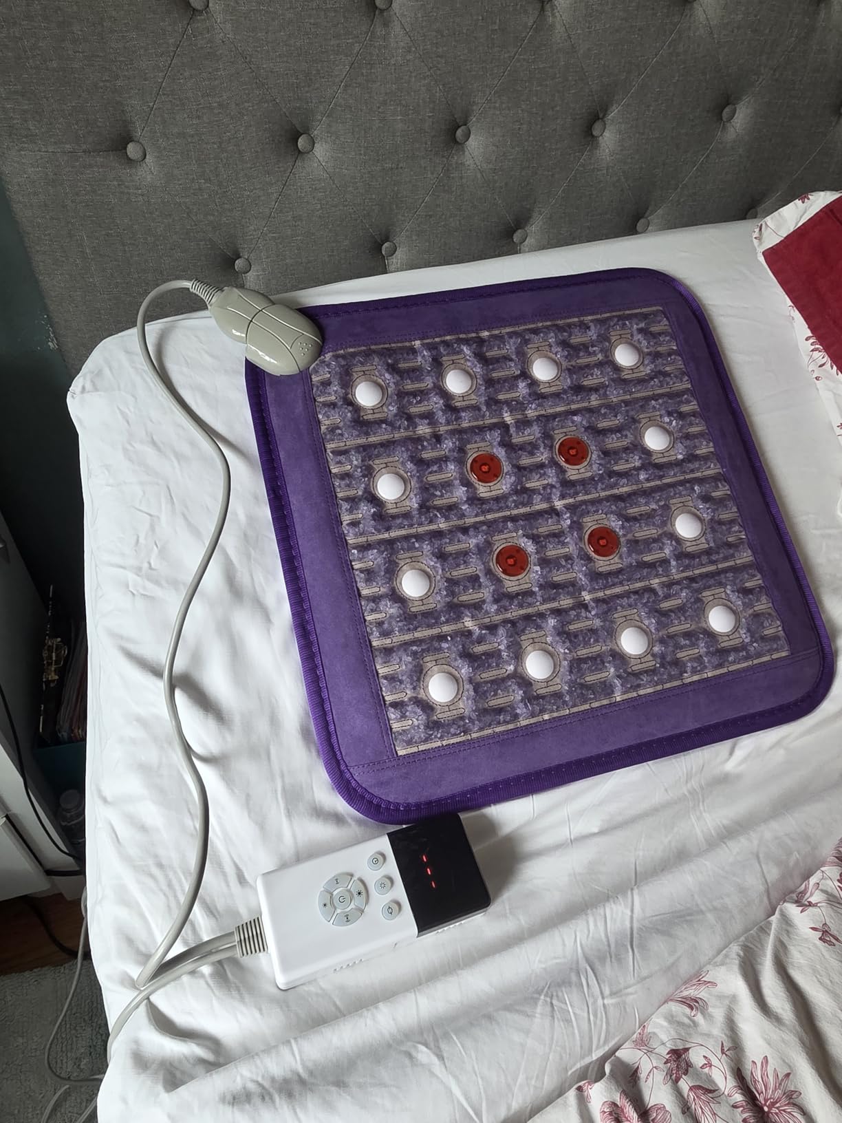 Biomat Infrared Mat | Crystal Mat for Therapy | Infrared Heating Mat | Red Light Therapy for Body | Hot Gemstone Therapy | Promotes for Muscle & Back Pain Relief | Sparkle Mat (Portable Size) customer photo 2