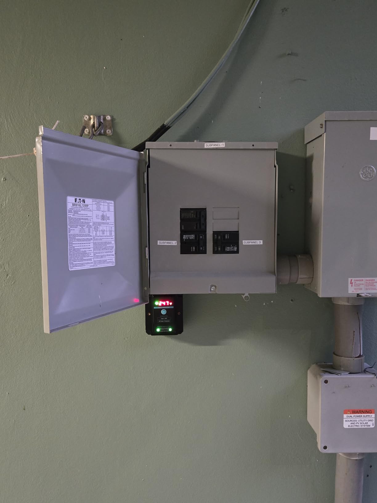 WiFi Whole House Surge Protector,108,000 Amps/Phase, 2820 Joules (Total), Thermally Protected Metal Oxide Varistors, Check Surge Times and Voltage by smart Phone customer photo 2