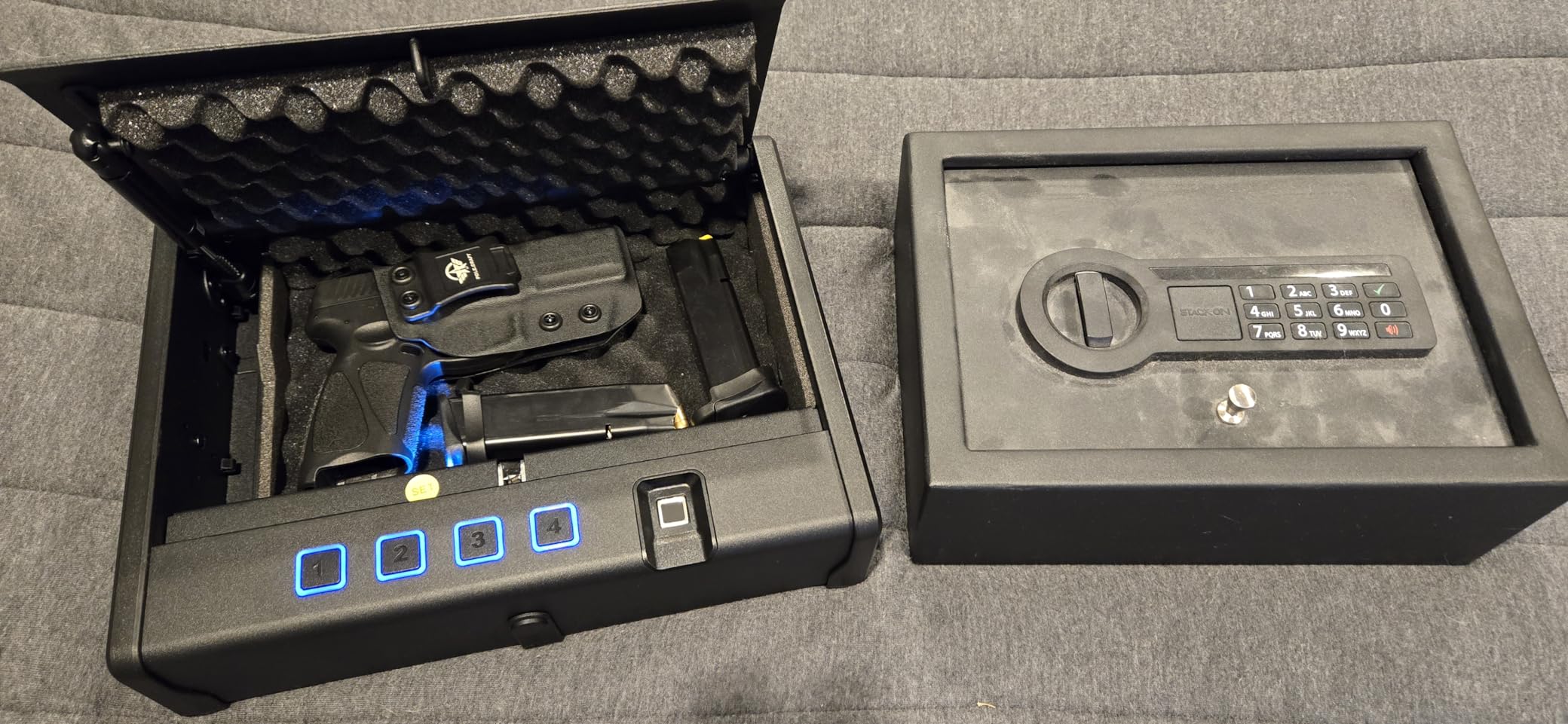 XPEDITION 24 Gun Fireproof Safe for Rifles and Pistols, Gun Cabinet with Keypad/Key Access, Fire and Water Safe with Combination Lock, Includes Power Strip customer photo 2