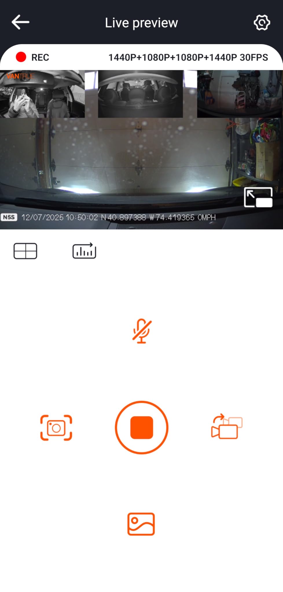 Vantrue N5S 4 Channel 360 Degree 2.7K Dash Cam, 4CH STARVIS 2 Night Vision, 2.7K+1080P*2+1440P Front Rear Inside Dashcam, 24/7 Buffered Parking Mode, WiFi, Voice Control, Dual GPS, Support 1TB Max customer photo 1