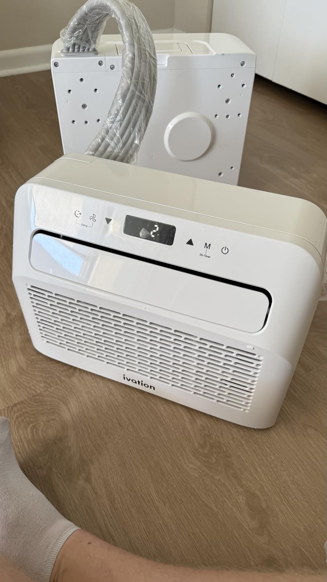 Ivation 6,500 BTU Camper Air Conditioner | Portable Over-the-Window Sill AC, Fan & Dehumidifier for RV, Caravan & Motorhome | Digital Display, Temperature Control, Timer, Sleep Mode, Whisper Quiet customer photo 2
