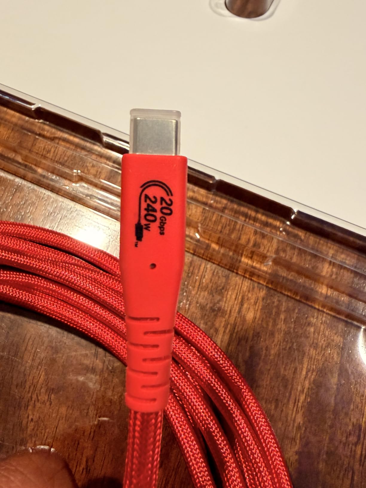 GeoHN.G USB C Tethering Cable 16.5FT, Right Angle USB4 Video Cable with PD 240W, 4K@60Hz 20Gbps Link Cord for Fast Transfer and Connection Between Camera and Computer customer photo 1