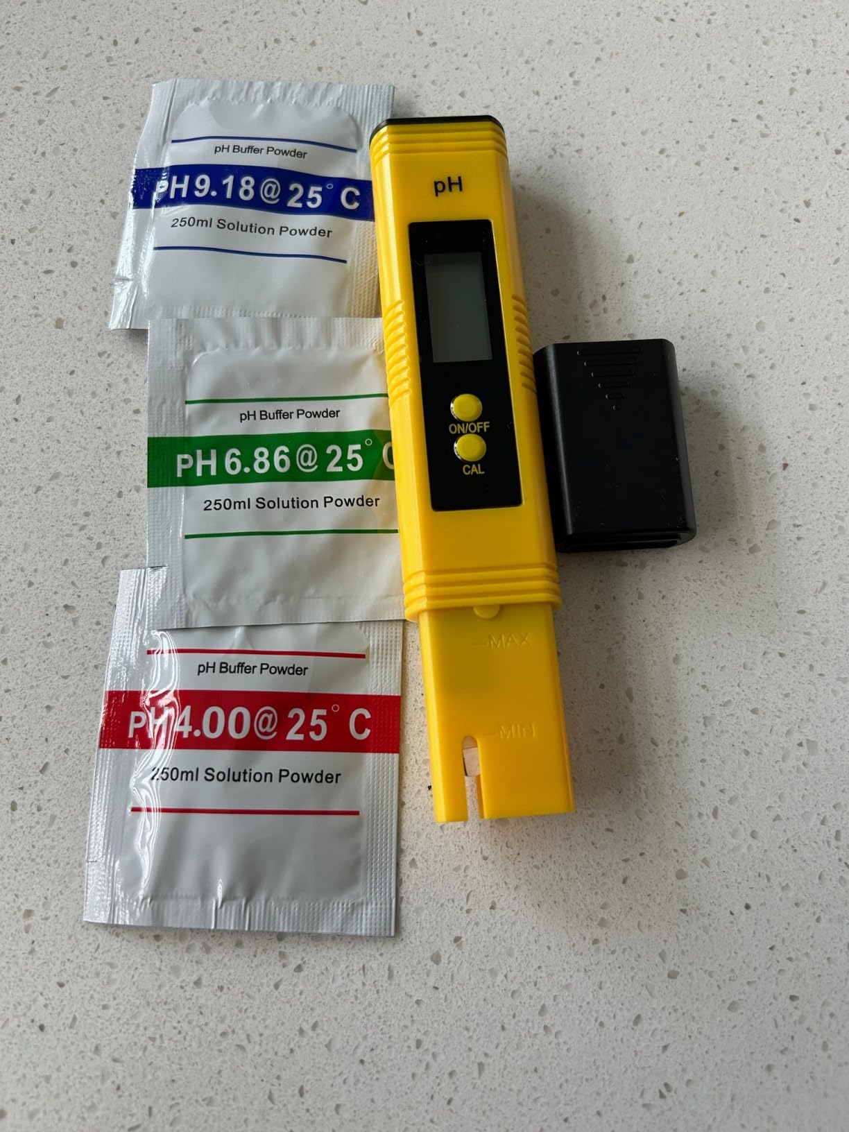 2025 All-New pH Meter for Water - High Accuracy Digital pH Tester (0.01 Precision) with UL Certification and 3 pH Calibration Powders - Ideal for Home Water, Hydroponics, Aquariums, Pools, and More customer photo 1