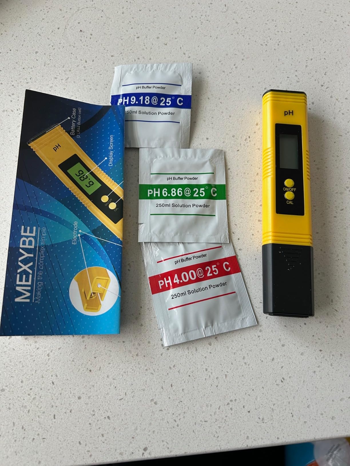 2025 All-New pH Meter for Water - High Accuracy Digital pH Tester (0.01 Precision) with UL Certification and 3 pH Calibration Powders - Ideal for Home Water, Hydroponics, Aquariums, Pools, and More customer photo 2