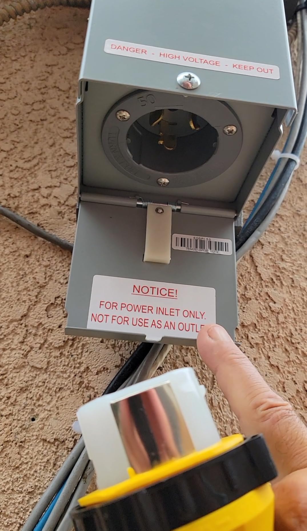 Connecticut Electric Series 2 Backup Power Manual Transfer Switch Kit, 50 Amp, 10 Circuits, with 25' Cord & Outdoor Rated 50A Inlet customer photo 1