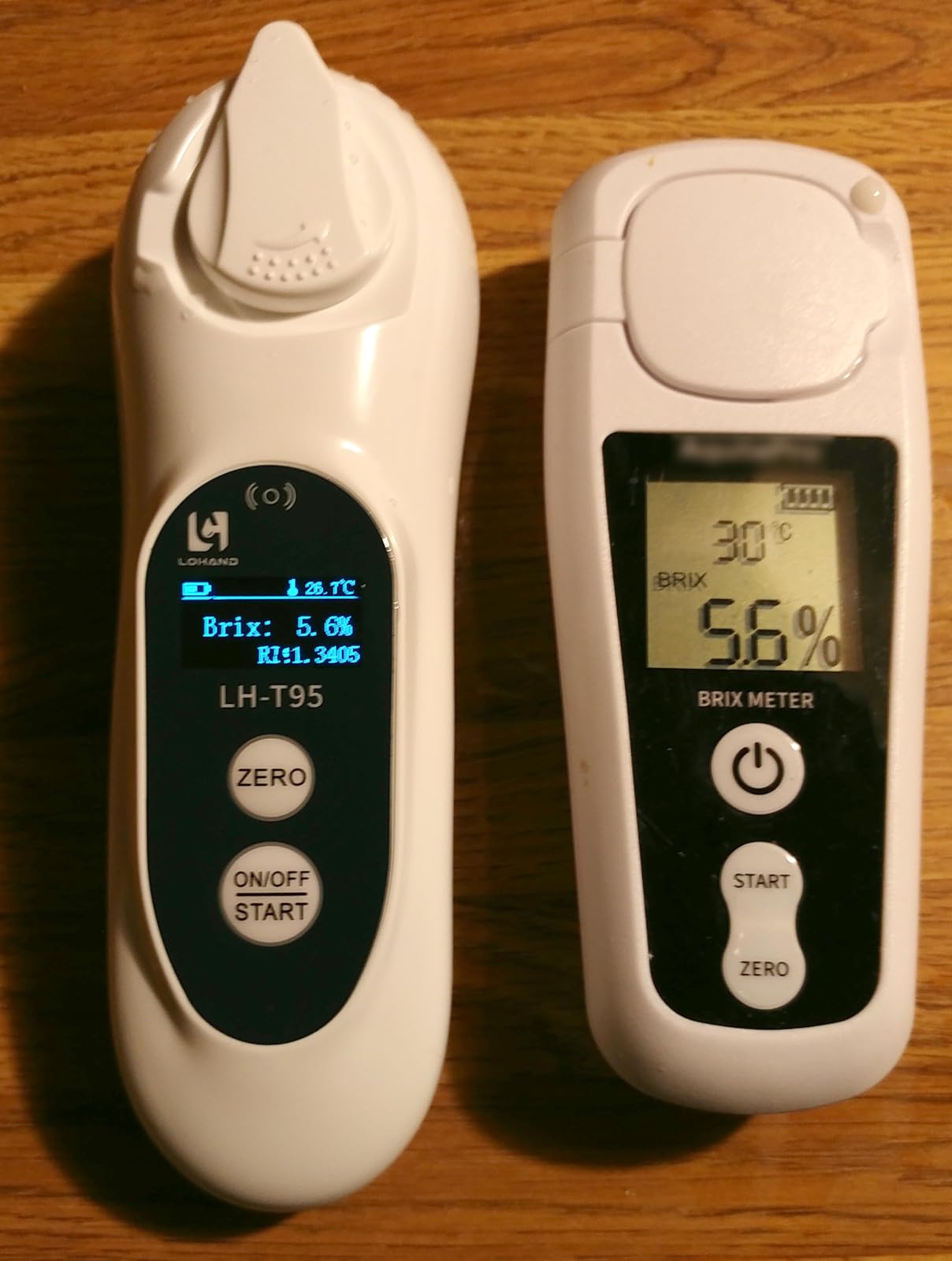 3-in-1 Digital Brix Refractometer with ATC/Refractive Index(RI), 0-95% Brix Measurement Range, High Accuracy Fast Touchscreen Test for Honey/Maple Syrup/Fruit Juice/Coffee customer photo 2