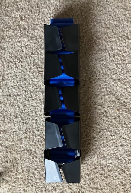 ARES WING Under Desk Cable Management Spine, Clamp On Vertebrae Cable Management for Standing Desk, Length Adjustable Cord Organizer with 20 Modular Vertebrae for Office and Gaming Desks, Blue customer photo 2