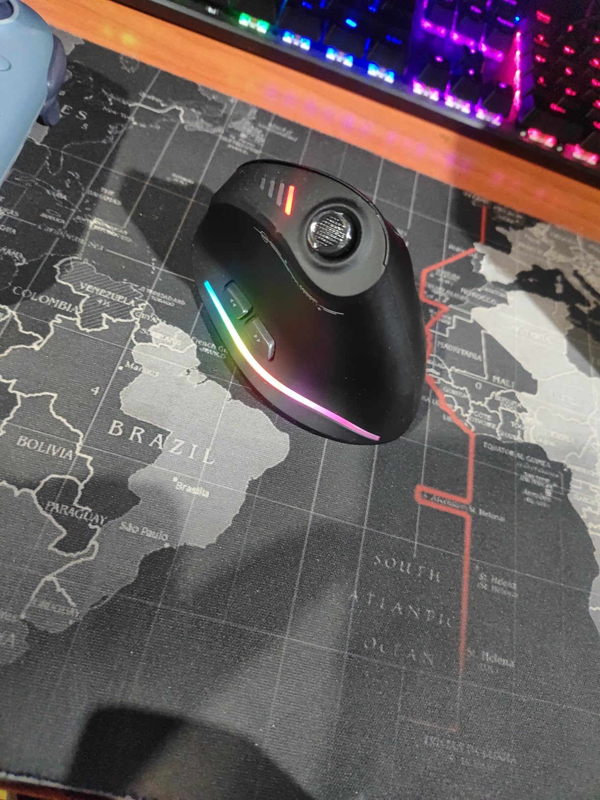 Gaming Mouse with 5 D Rocker, Wireless Vertical Mouse with [24000 DPI] [12 Programmable Buttons], Computer Mouse for Gamer/PC/E-Sports/Laptop (Black) customer photo 2