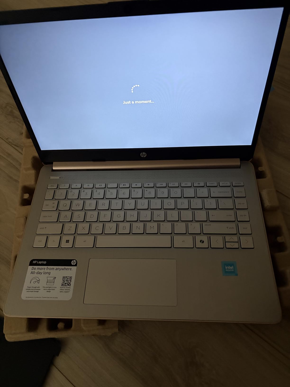 HP Rose Gold Ultrabook Laptop with Microsoft Office 365, 1.1TB Storage (1TB OneDrive and 64GB SSD), 8GB RAM, Intel Multi-Core, No Mouse | Casual Use, Stunning Color, Quick Setup, Lightweight customer photo 1