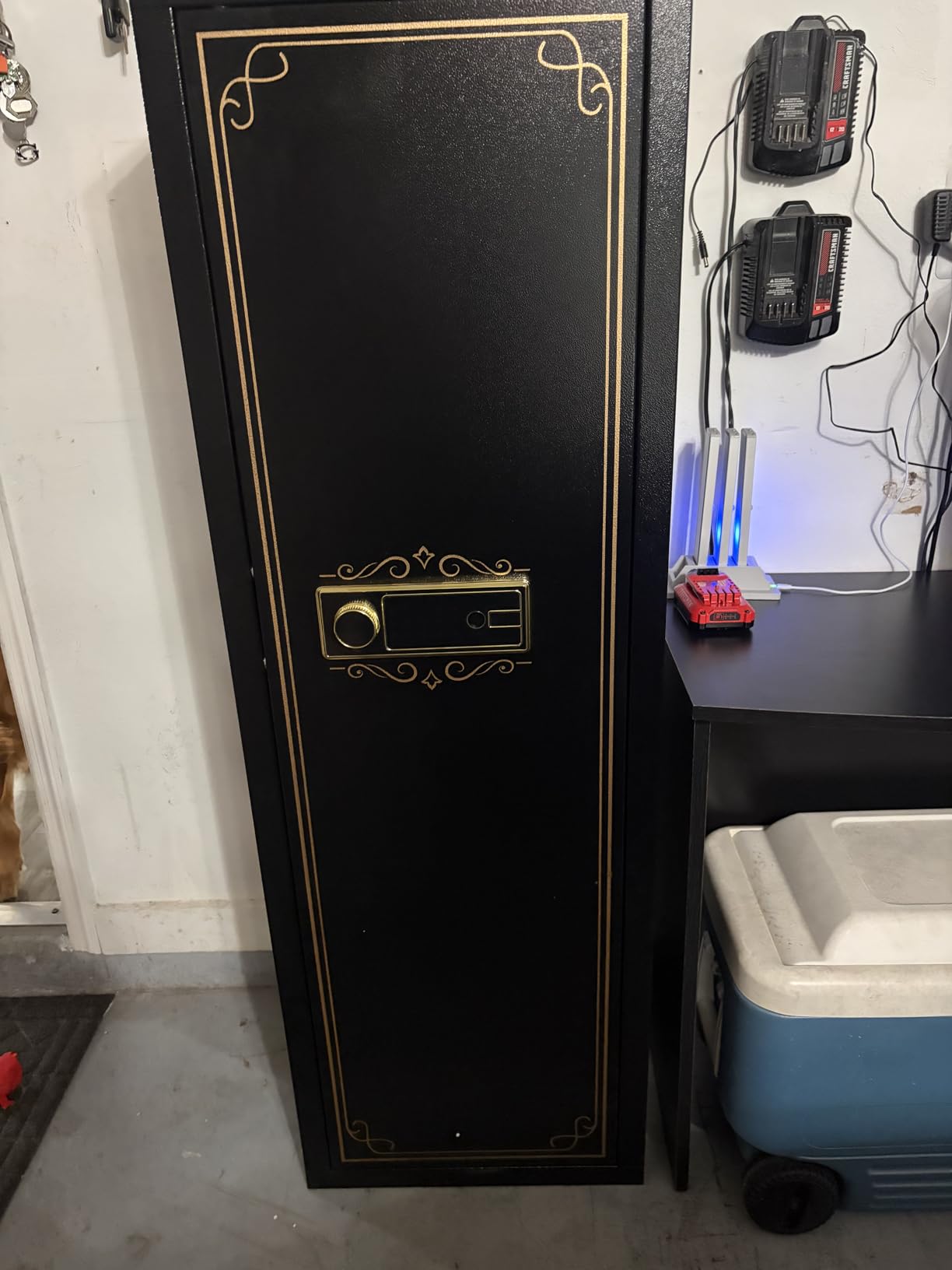 Karini 12-15 Biometric Gun Safe for Rifles and Pistols Fingerprint Rifle Safes for Home Large Gun Cabinet for Rifle with Optics or Shotguns customer photo 1