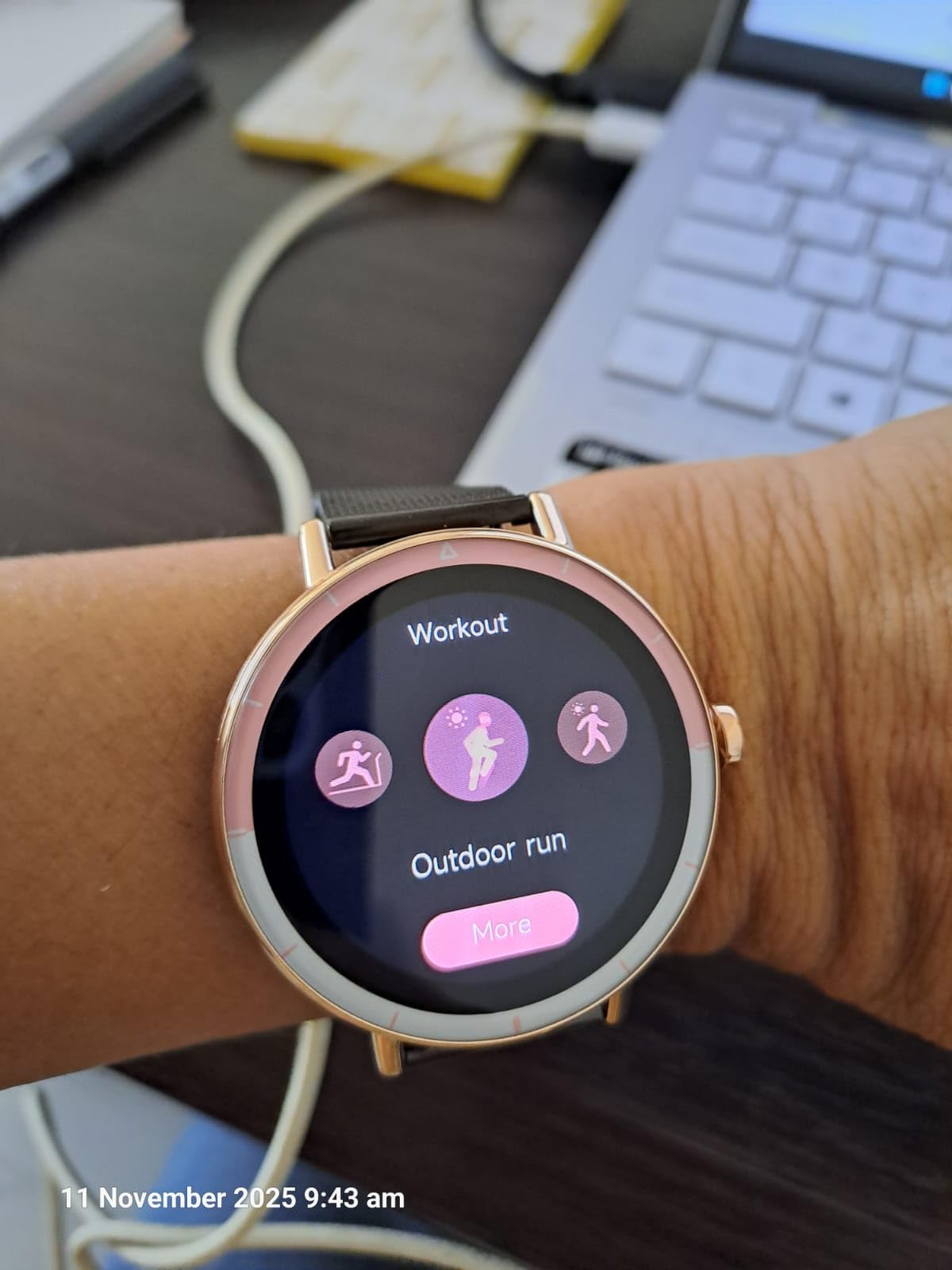 KEEPONFIT Smart Watches for Women Android/iPhone, IP68 Waterproof Fitness Tracker with Bluetooth Calls(Answer&Make), Activity Pedometer/Heart Rate/SpO2 Monitor/100+ Sports Model customer photo 2