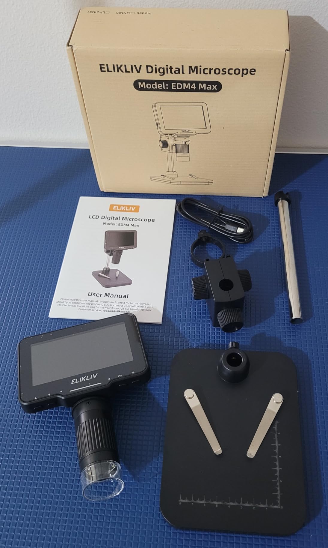 Elikliv EDM4C Coin Microscope with Scale: 4.3