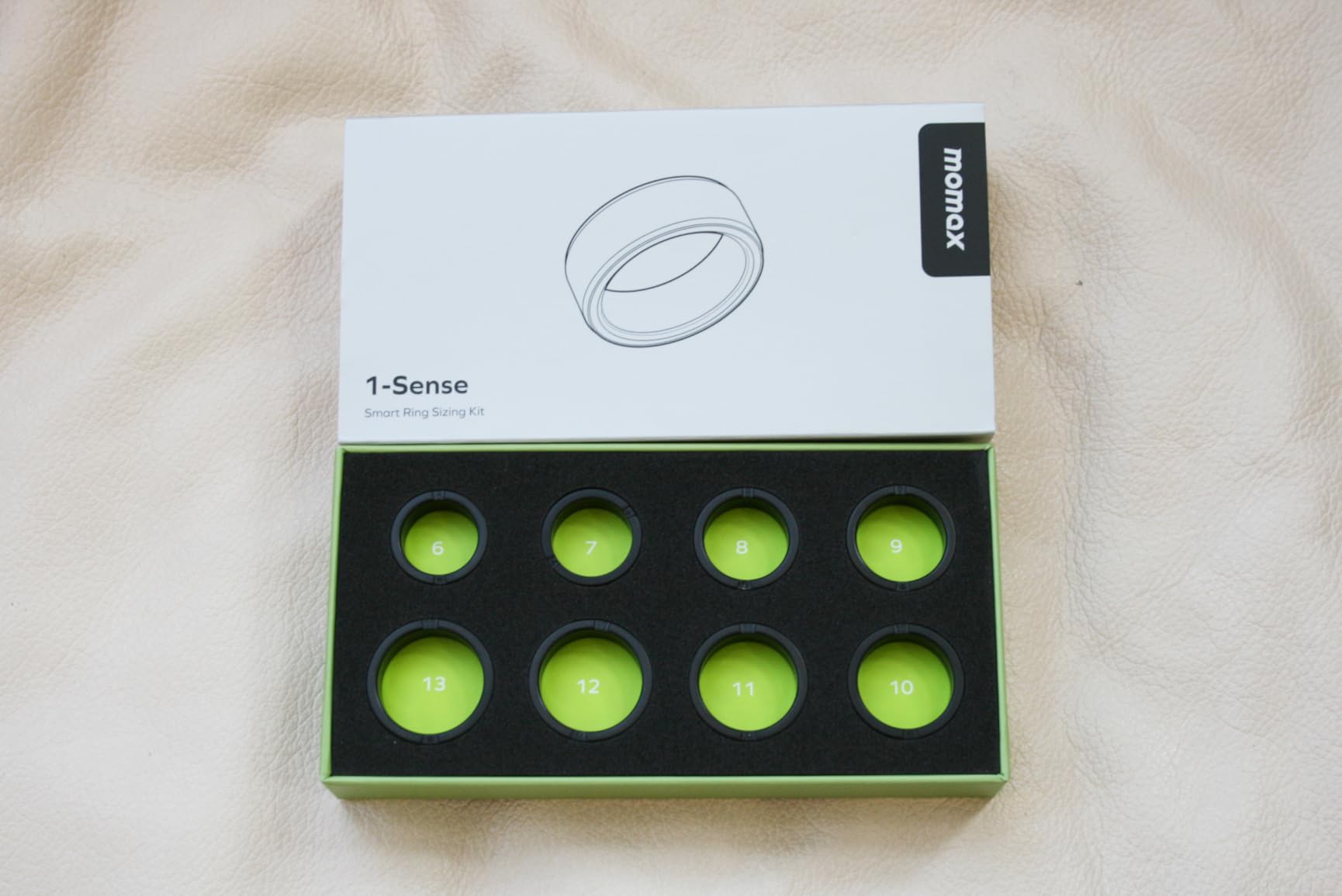 MOMAX 1-Sense Smart Ring - All-in-One Health Sleep Tracker, Touch Control, IP68 Waterproof, No APP Subscription customer photo 2