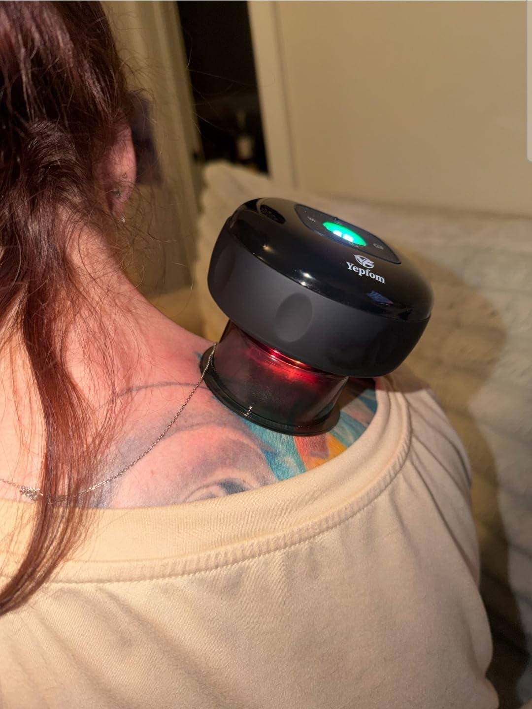 5-in-1 Smart Dynamic Cupping Set, 12 Levels Cupping Kit for Massage Therapy with Red Light Therapy & Heat Penetrates for Targeted Pain Relief, Knots, Aches, Muscle Soreness - 1Pcs (Black) customer photo 2