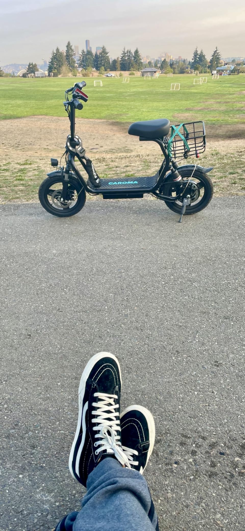 Caroma Peak 800W/1200W Electric Scooter with Seat, Max 20/30Miles&20MPH, 14
