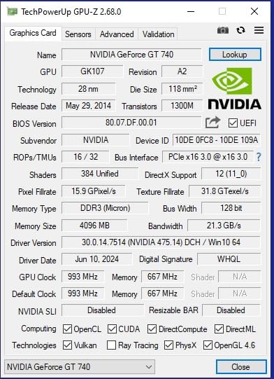 SOYO GeForce GT 740 4GB Low Profile Graphics Card, HDMI/VGA/DVI-D Triple Output, 4GB DDR3 128-Bit, SFF Half-Height Video Card for Slim Desktop PC customer photo 1
