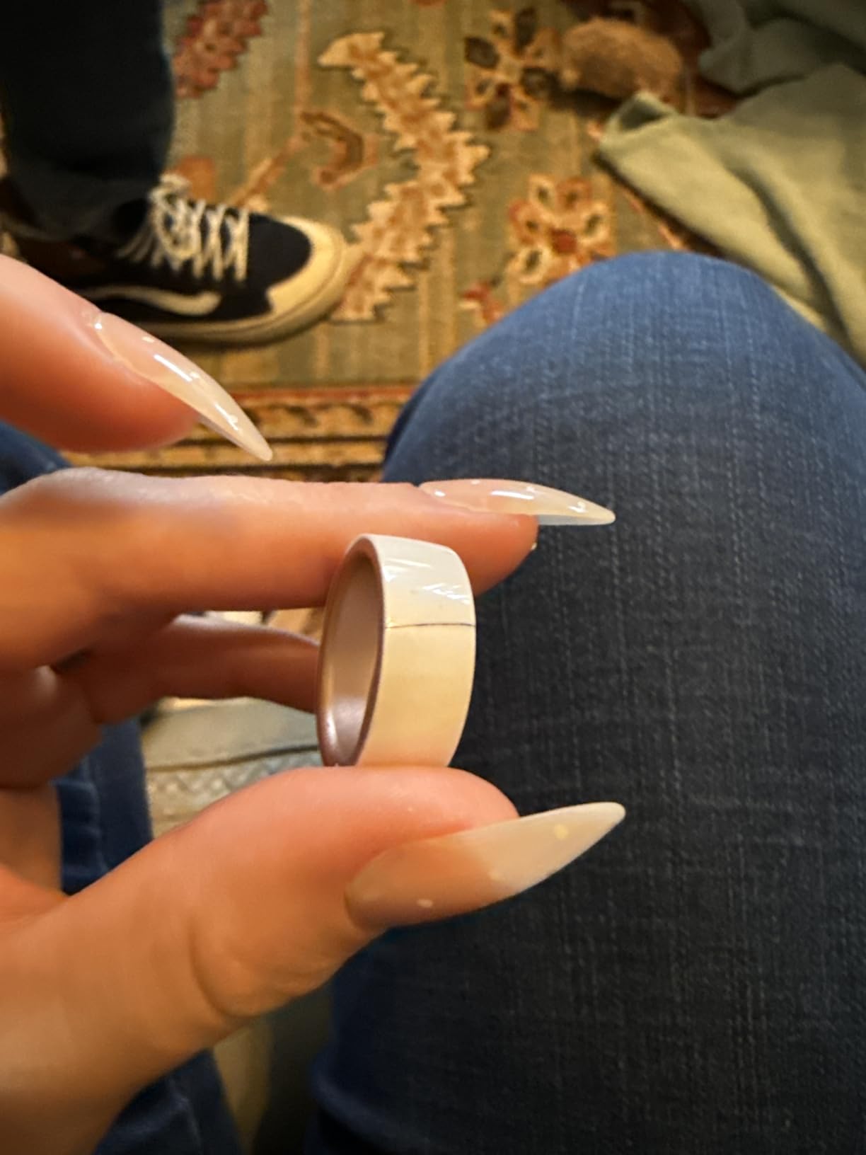 femometer Ring Gen1 for Fertility and Ovulation Tracking - Size First Sizing Kit - App Auto-Sync - Period & BBT Tracker - Sleep Analysis for Women - Rechargeable & Waterproof Size8 customer photo 2