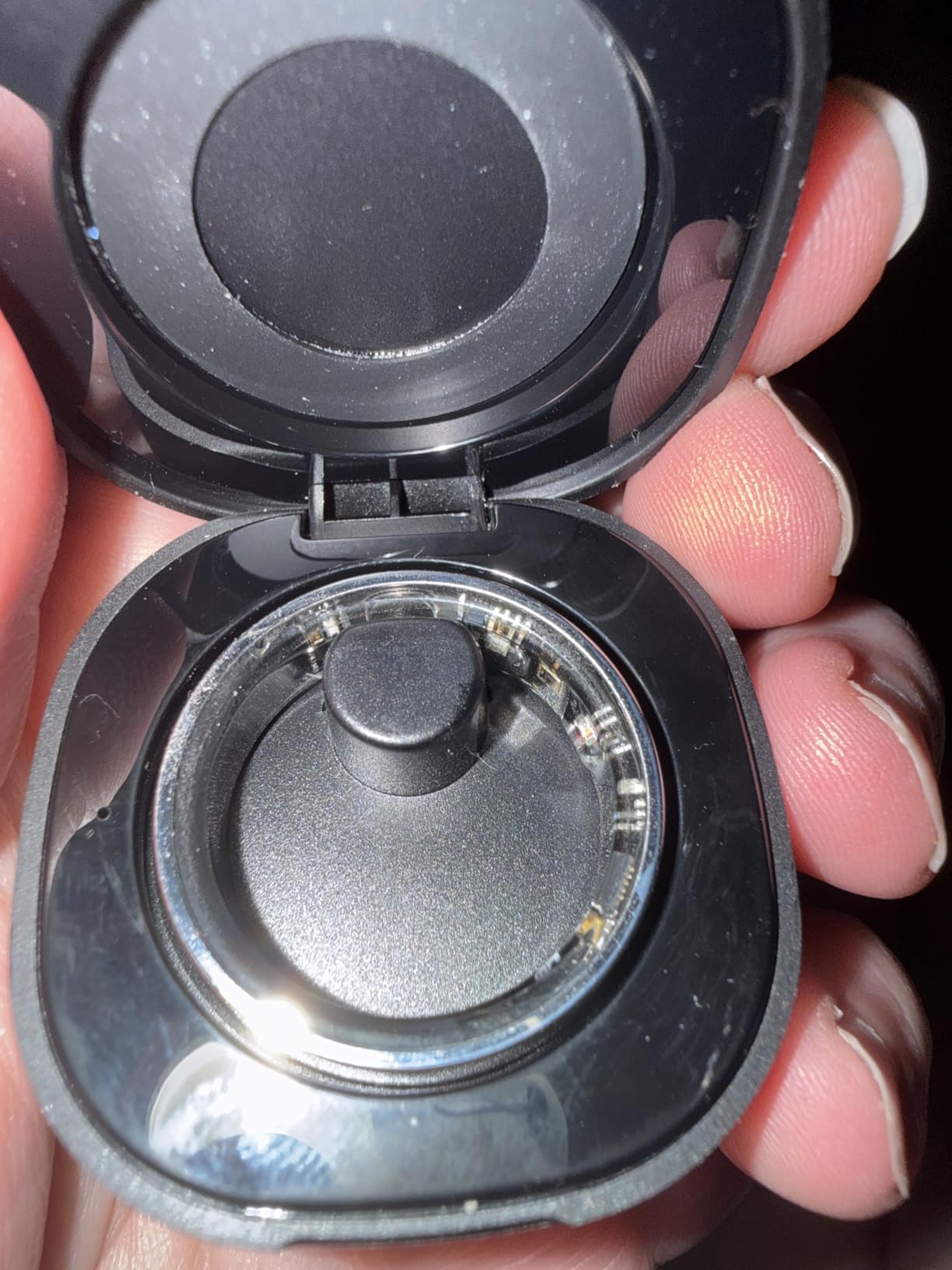 Smart Ring for Women Men, Fitness Tracker Ring with Body Temperature, Heart Rate, Blood Oxygen, Sleep Monitor, Calories, No Subscription Fee, IP68 Waterproof for iPhone & Android (Gold, #11) customer photo 1