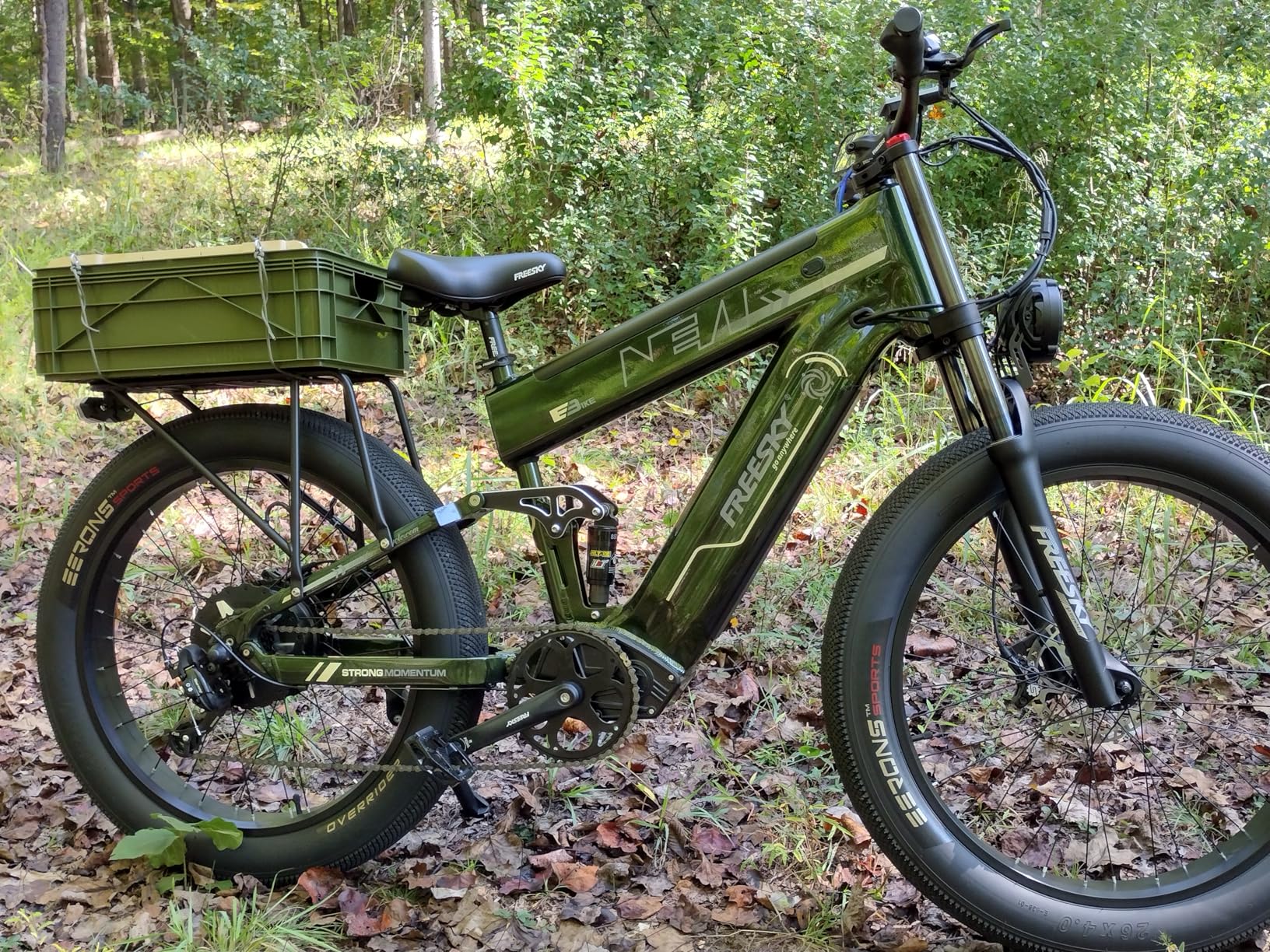 FREESKY Dual Battery Electric Bike for Adults, 48V 41AH 160 Miles Long Range E Bike, 4000W Motor 40MPH+, 26'' Fat Tire Fast Mountain EBike, Full Suspension & Hydraulic Brakes, UL 2849 Certified by TÜV customer photo 2