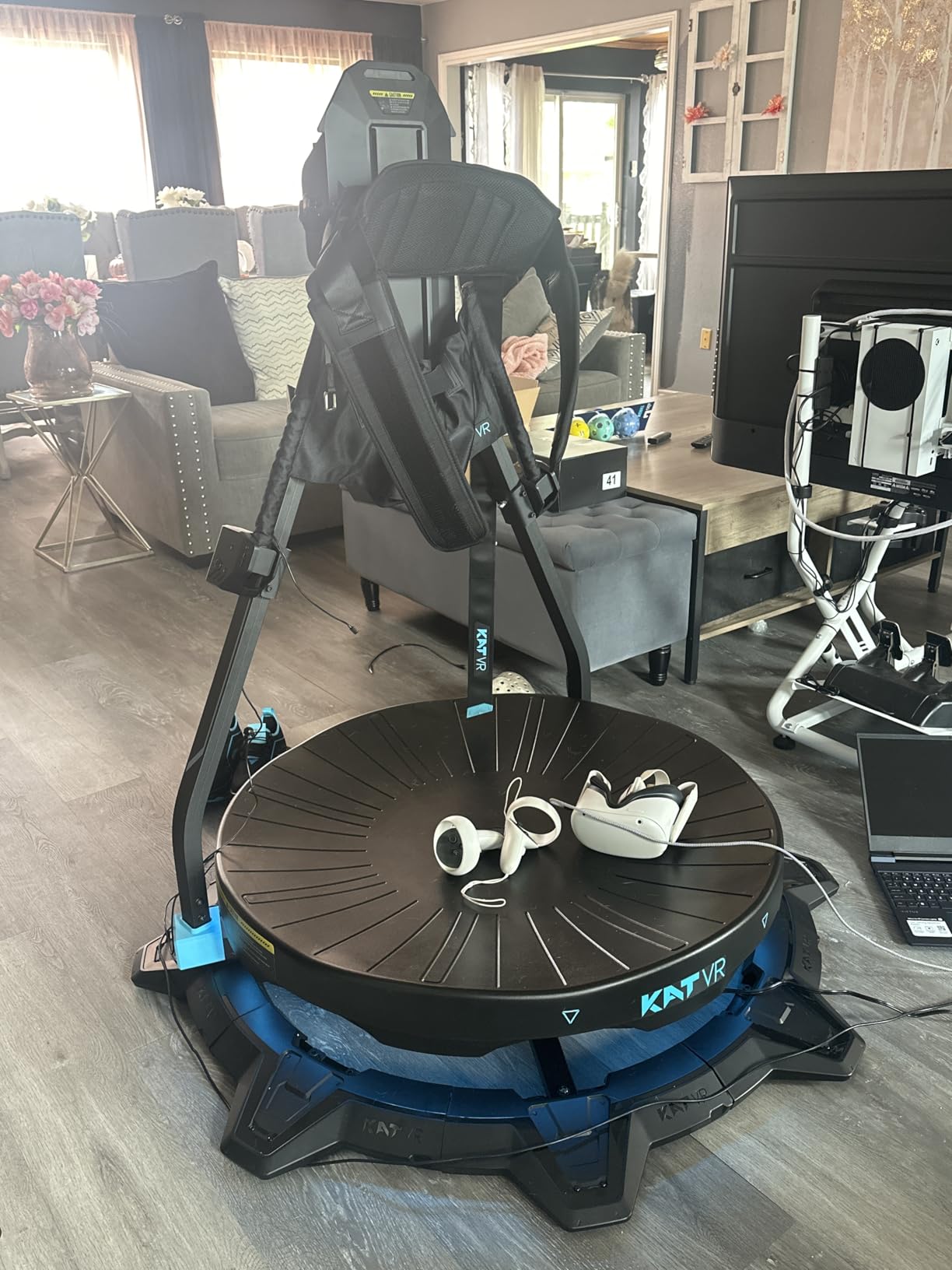 KAT Walk C2 Plus E VR Treadmill | 360° Omnidirectional Walking Platform | Compatible with SteamVR, Quest, Oculus | US Size 13 customer photo 3