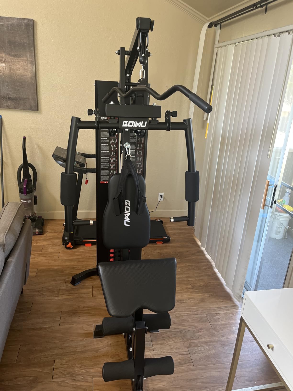 Home Gym, M1 Workout Station with 140LBS Weight Stack, Multifunctional Home Gym Equipment with Pulley System for Full Body Strength Training customer photo 1