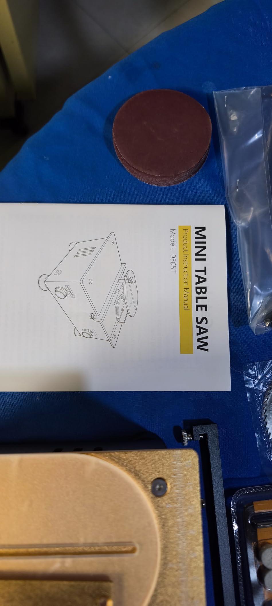 Mini Table Saw for Crafts [Dual 795 Motors & Switches] Max 200W/12,000RPM/26mm Adjustable Height Table Saw with Accessories customer photo 2